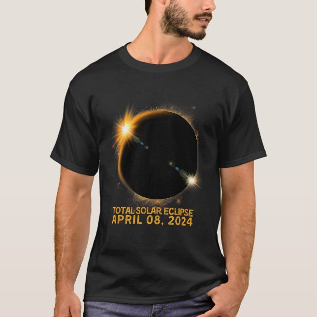Solar Eclipse Tee 2024 Total Solar Eclipse 4.08.24 (Framsida)