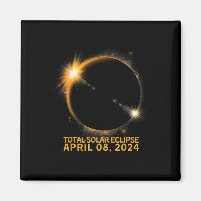 Solar Eclipse Tee 2024 Total Solar Eclipse 4.08.24 Magnet (Framsidan)