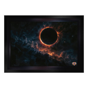 Solar Eclipse that inspires Awe AI Art by Xzendor Fototryck