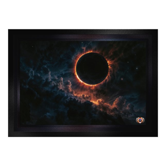 Solar Eclipse that inspires Awe AI Art by Xzendor  Fototryck (Framsidan)