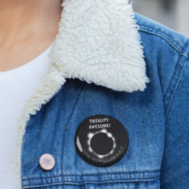 Solar Eclipse Totality Fantastisk Knapp