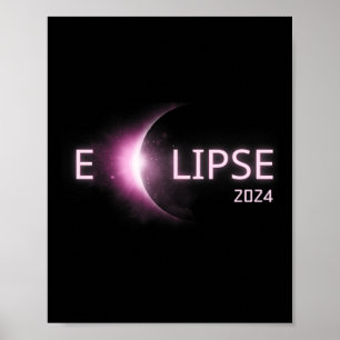 Solar Eclipse totalt 2024 Solar Eclipse 4. Poster