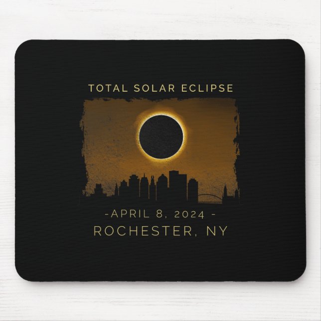 Solar Eclipse totalt i Rochester New York Musmatta (Framsidan)