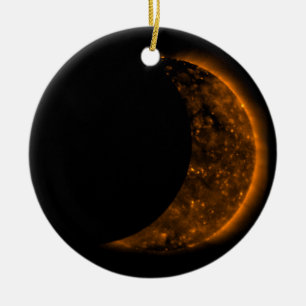 Solar Eclipse Transit Julgransprydnad Keramik