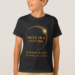 Solar Eclipse två gånger under 2024 Solar Eclipse T Shirt