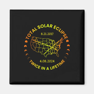 Solar Eclipse två gånger under livstiden 2024, tot Magnet