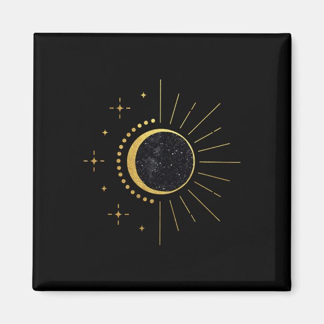 Solar Eclipse två gånger under livstiden 2024, tot Magnet (Framsidan)