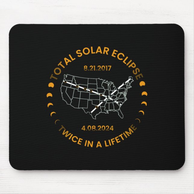 Solar Eclipse två gånger under livstiden 2024, tot Musmatta (Framsidan)