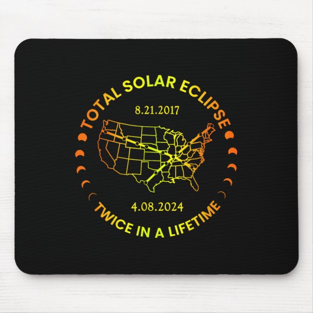 Solar Eclipse två gånger under livstiden 2024, tot Musmatta (Framsidan)