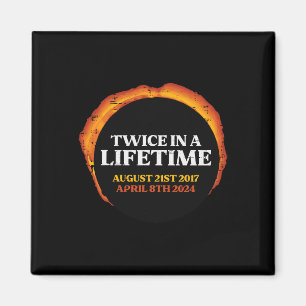 Solar Eclipse Twice Livstid 08.21.17 04.08.24 Mana Magnet