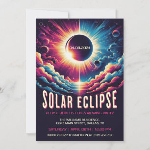 Solar Eclipse visa party Inbjudningar