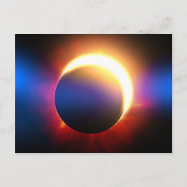 Solar Eclipse Vykort (Framsida)