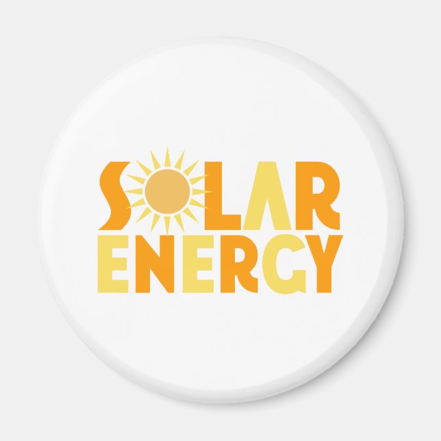 Solar Energy Gift T-shirt Magnet (Framsidan)