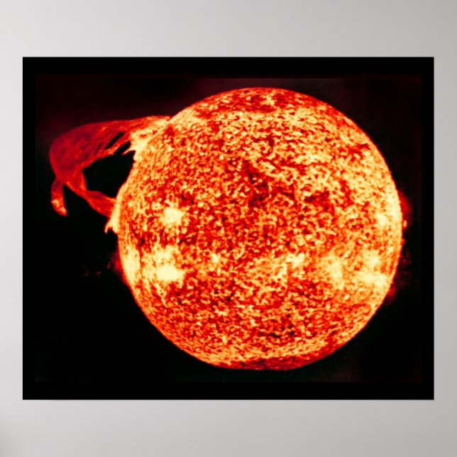 Solar Flare - Foto taget från Skylab Poster (Framsidan)