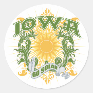 Solar Iowa Runt Klistermärke
