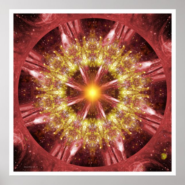 Solar Mandala 12 Poster (Framsidan)