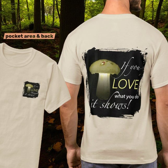 Solar med solariskt ljusinspirationsoffert Glowing T Shirt (front pocket and back design)
