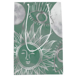 Solar Mystique | Rosa Silver Måne Stars Sol Öga