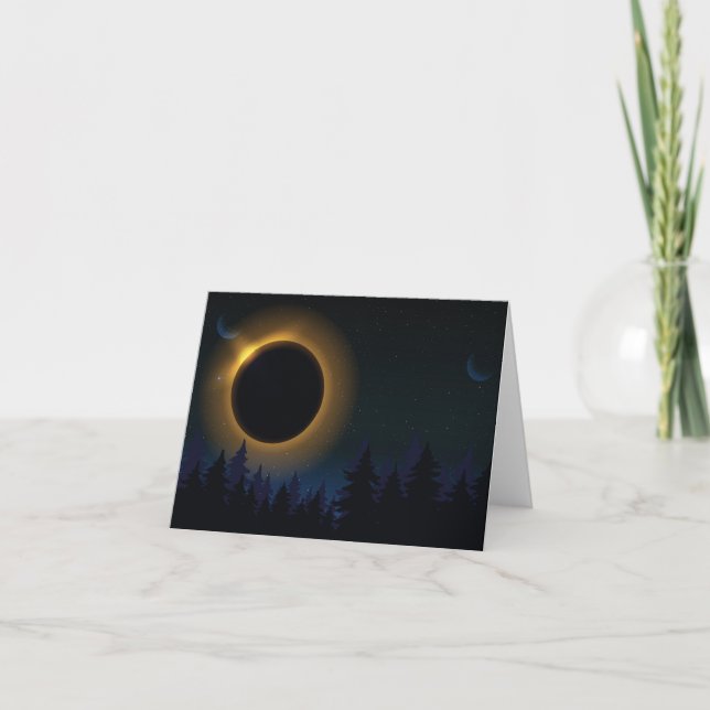 Solar och Lunar Eclipse Inbjudan (Framsida)