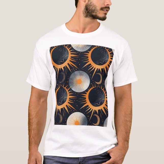 Solar och Lunar Eclipse T Shirt (Framsida)