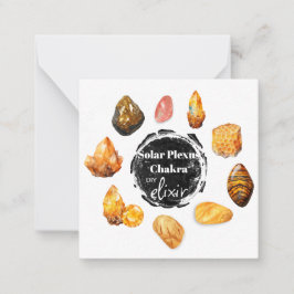*~* Solar Plexus Chakra Elixir AP64 Note Card Anteckningskort