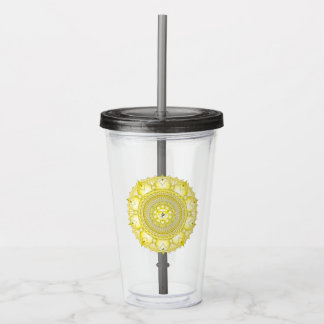 Solar Plexus Chakra Gult Mandala Tumbler Take Away Mugg