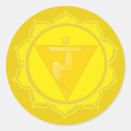 Solar Plexus Chakra Sticker Runt Klistermärke