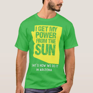 Solar Power Arizona State Sol Grönt Energy Panel G T Shirt