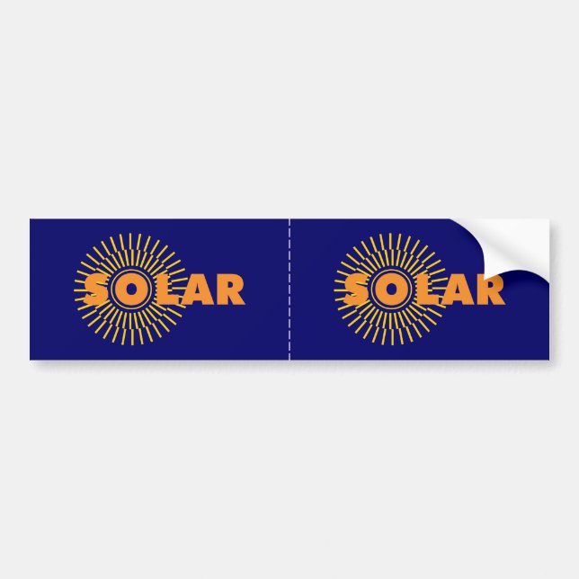 Solar Power Sol Bildekal (Framsidan)