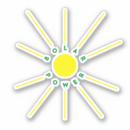 Solar Power Vinyl Sticker Klistermärken