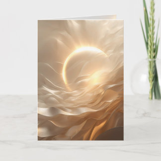 Solar Presence – Luminous Abstract Encouragement Kort