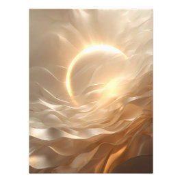 Solar Presence – Luminous Golden Sun Poster