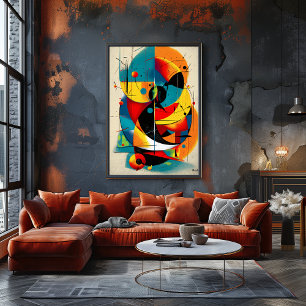 Solar Refrain – Mid-Century Bauhaus Flow Väggkonst