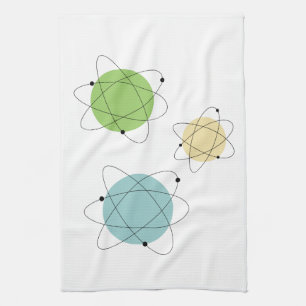 Solar Retro Mid Century Modern Cute Kitchen Towel Kökshandduk