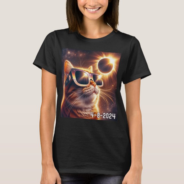 Solar Shirt 2024 Eclipse Wearing Gles T (Framsida)
