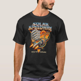 Solar Speedway – Retro Space Racing Adventure Desi T Shirt