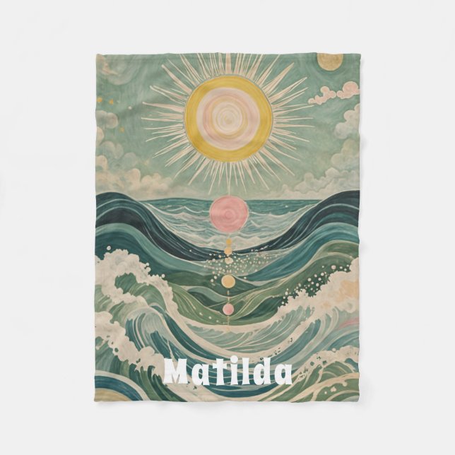 Solar Surge Personlig Fleecefilt (Framsidan)