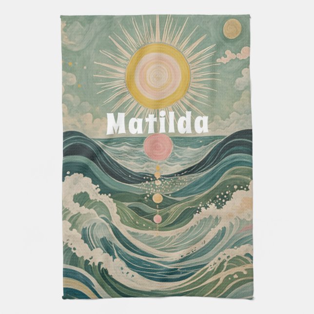 Solar Surge Personlig Kökshandduk (Vertikal)