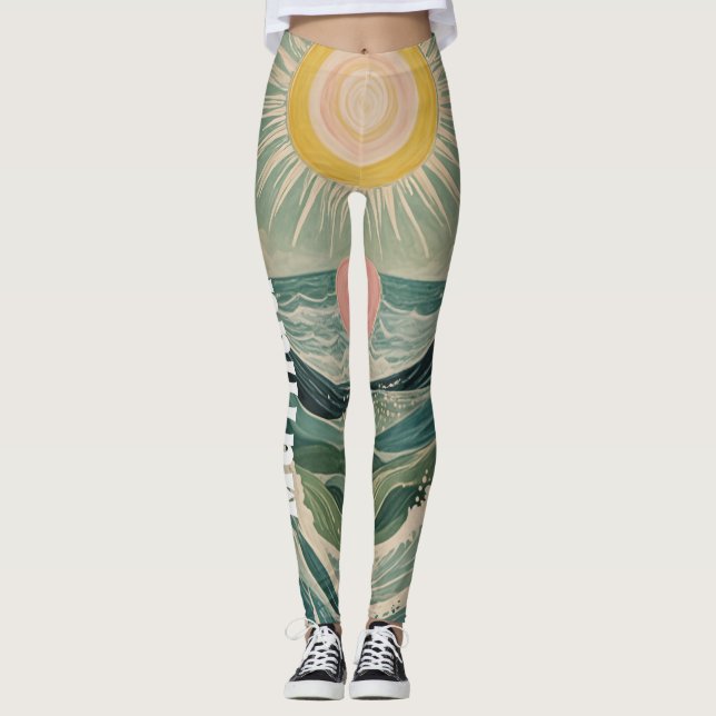 Solar Surge Personlig Leggings (Framsida)