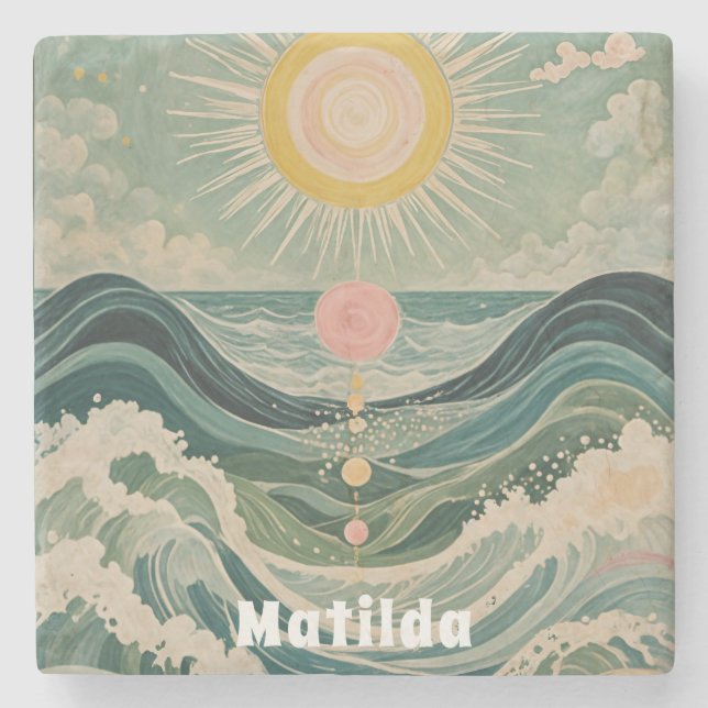 Solar Surge Personlig Stenunderlägg (Framsidan)