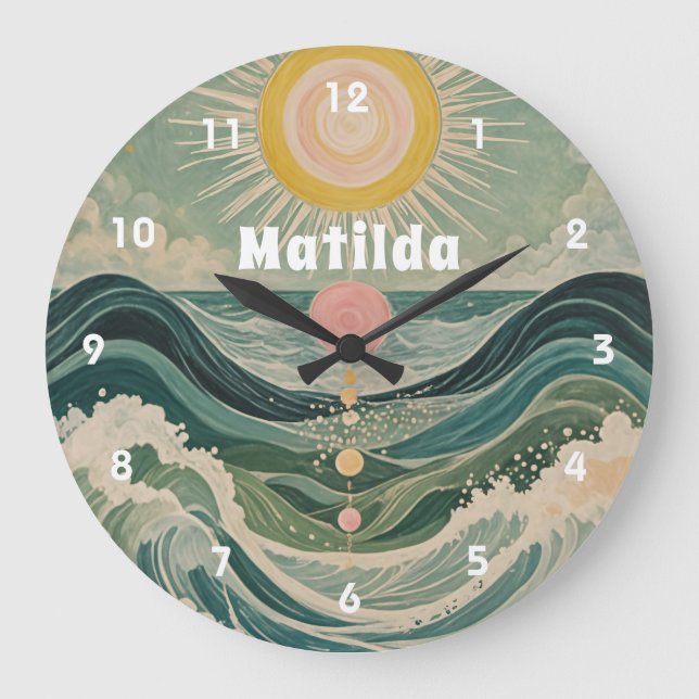 Solar Surge Personlig Stor Klocka (Framsida)