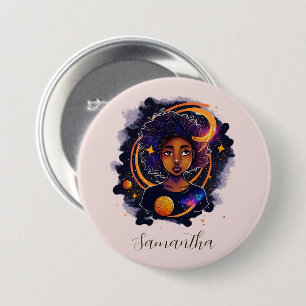 Solar System Afro Woman Knapp
