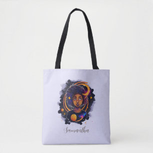 Solar System Afro Woman Tygkasse