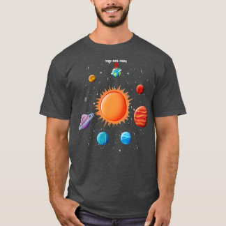 Solar System Astronaut Du är här Space T-Shirt