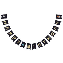 Solar System Astronaut Grattis på födelsedagen Typ Vimplar