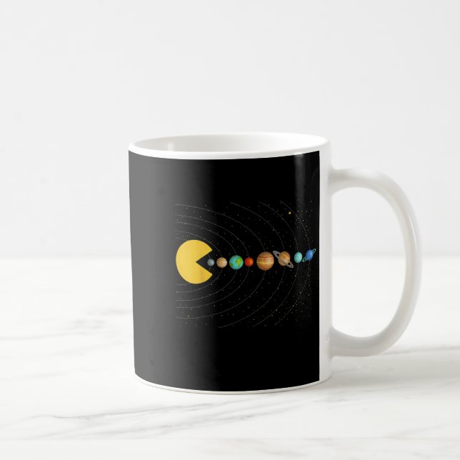 Solar System Astronomy Space Video Games Funny Gra Kaffemugg (Höger)