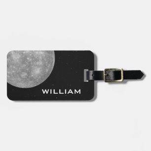 Solar System Black Space med stjärnor Bagagebricka