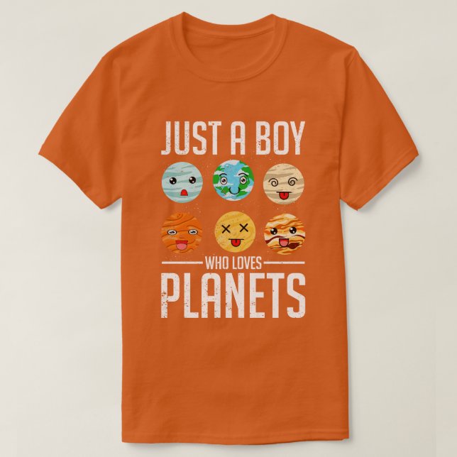 Solar System Cute Planets Boys Space Science Astro T Shirt (Design framsida)