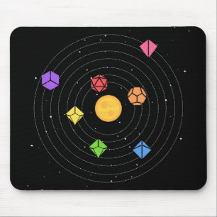 Solar System Dice Set Astrology Tabletop RPG Musmatta