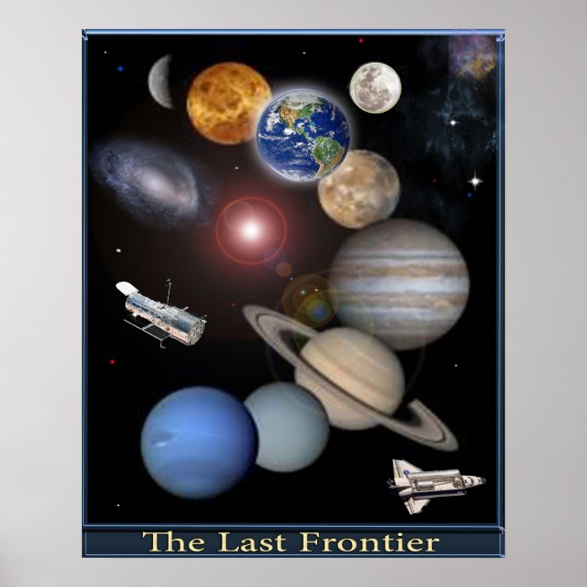 Solar System Digital Art poster (Framsidan)